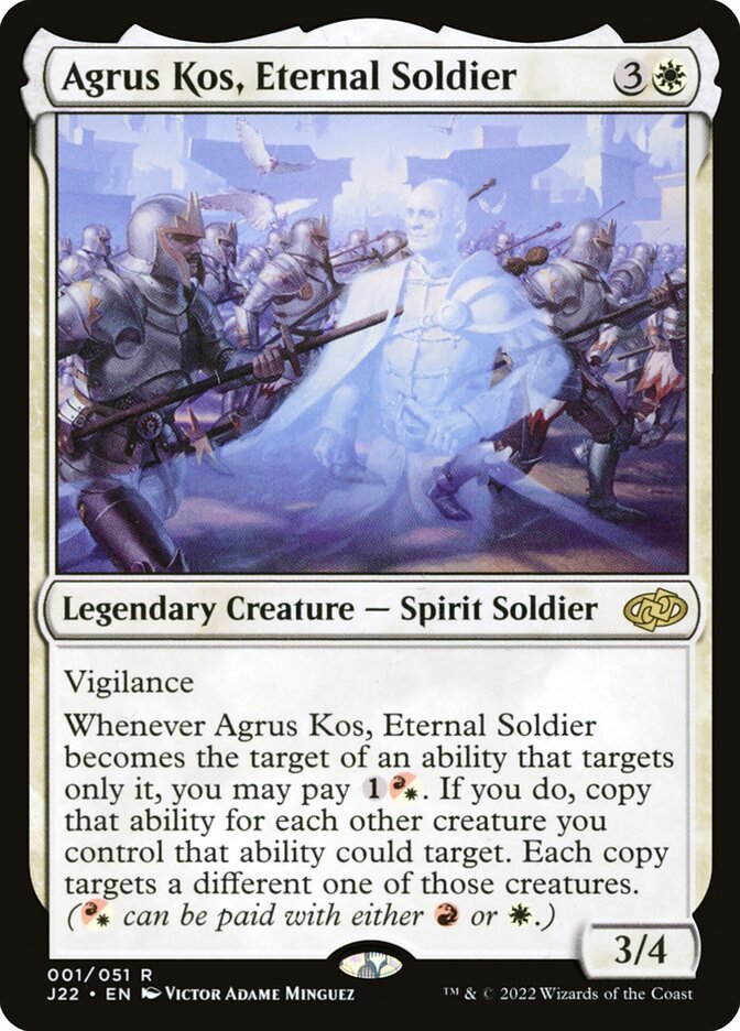 Magic-kaart Agrus Kos, Eternal Soldier J22-1 uit Jumpstart 2022 (Rare) Main image