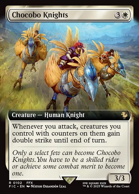Chocobo Knights – Final Fantasy Commander (FIC-102) Magic: The Gathering card | LC-REM-20260804-15339534844236-ea58b5ff-7c16-4edf-a27f-b05459c8923f Hauptbild