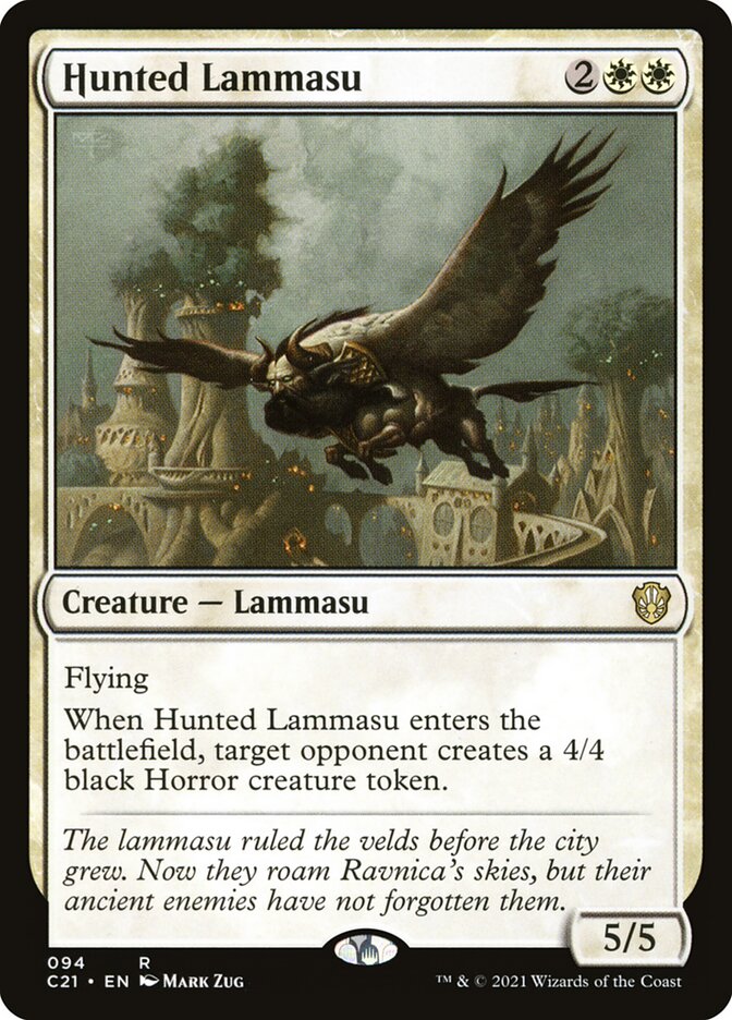 Hunted Lammasu - Commander: Strixhaven (Rare) [C21-94] Main image