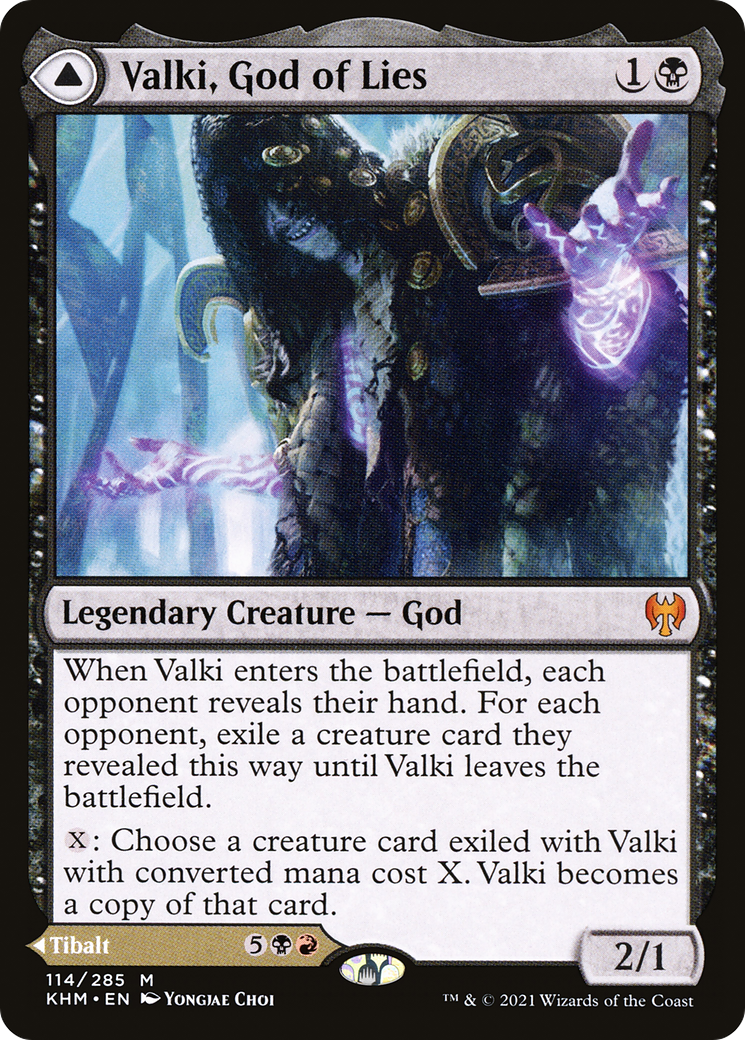 Valki, God of Lies // Tibalt, Cosmic Impostor – Kaldheim 114 – Magic: The Gathering single card Hoofdafbeelding