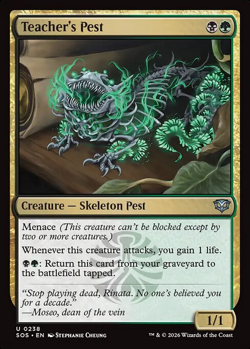 Teacher's Pest – Secrets of Strixhaven (SOS-238) Magic: The Gathering card
