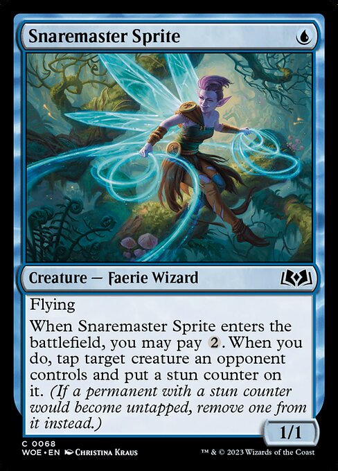 Snaremaster Sprite – Wilds of Eldraine (WOE-68) Magic: The Gathering card