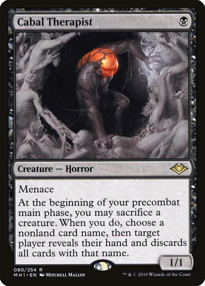 Magic-kaart Cabal Therapist MH1-80 uit Modern Horizons (Rare)