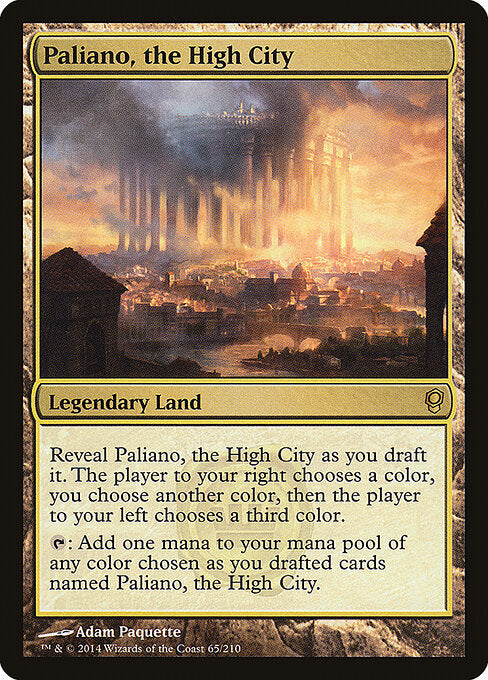 Paliano, the High City – Conspiracy (CNS-65) Magic: The Gathering card