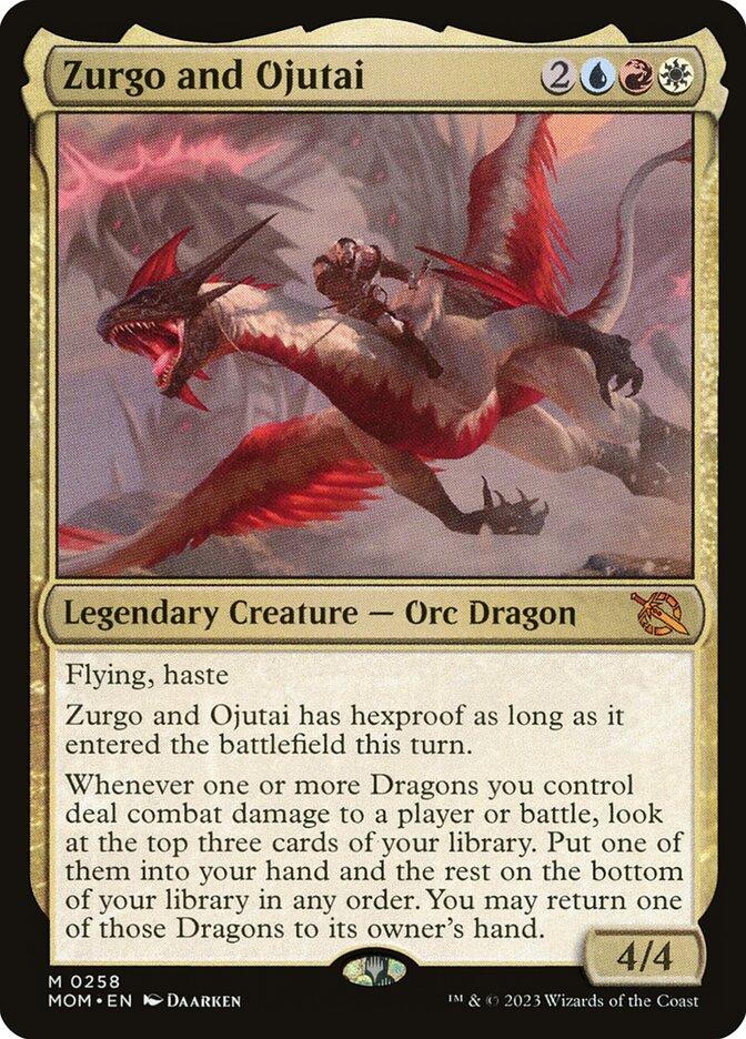 Magic-kaart Zurgo and Ojutai MOM-258 uit March of the Machine (Mythic) Immagine principale del prodotto