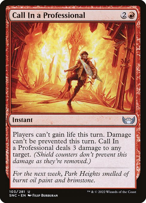 Call In a Professional – Streets of New Capenna (SNC-103) Magic: The Gathering card