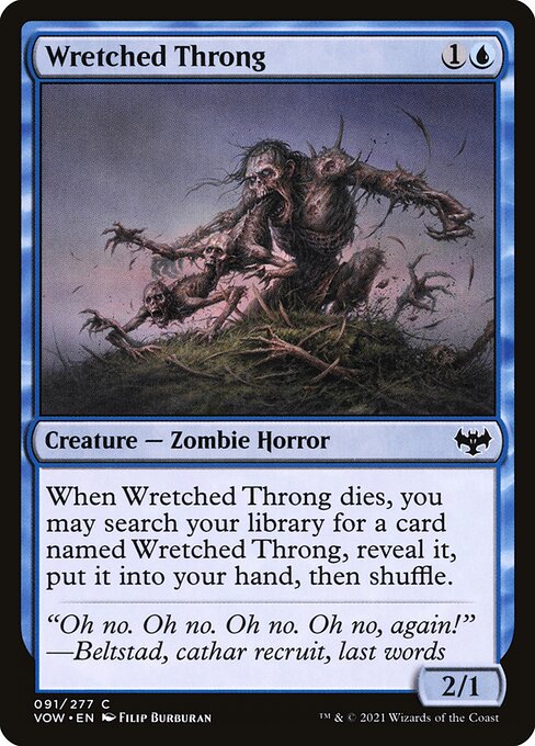 Wretched Throng – Innistrad: Crimson Vow (VOW-91) Magic: The Gathering card | LC-REM-20260804-15150916665676-eb3991f0-76b8-4f77-9d67-0e2b11fda750