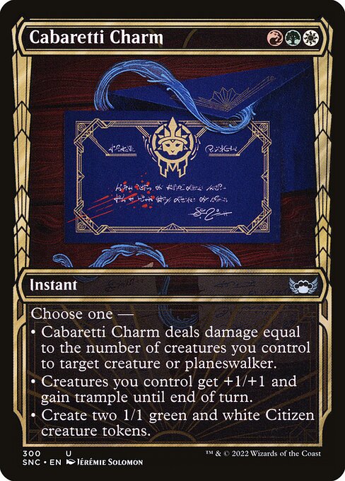 Cabaretti Charm – Streets of New Capenna (SNC-300) Magic: The Gathering card | LC-REM-20260804-15383379083596-eb456da8-6a20-4d5e-9587-e8661ced525b Hauptbild