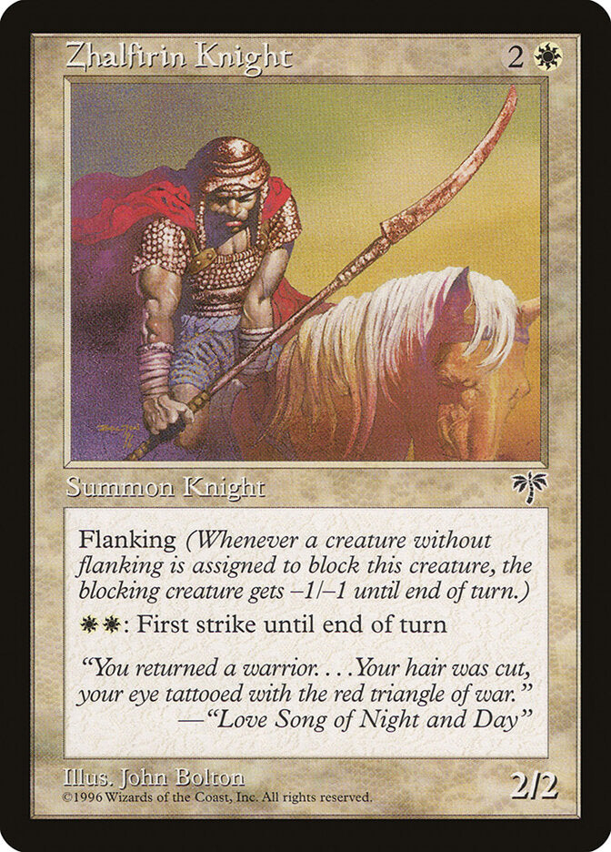 Magic-kaart Zhalfirin Knight MIR-50 uit Mirage (Common) Hoofdafbeelding