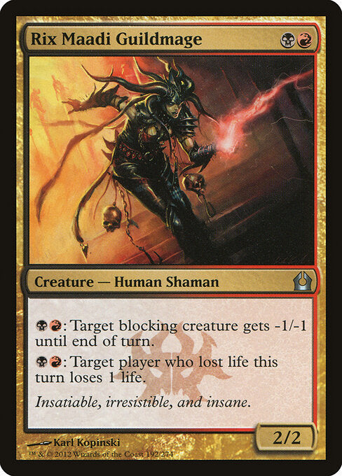 Rix Maadi Guildmage – Return to Ravnica (RTR-192) Magic: The Gathering card