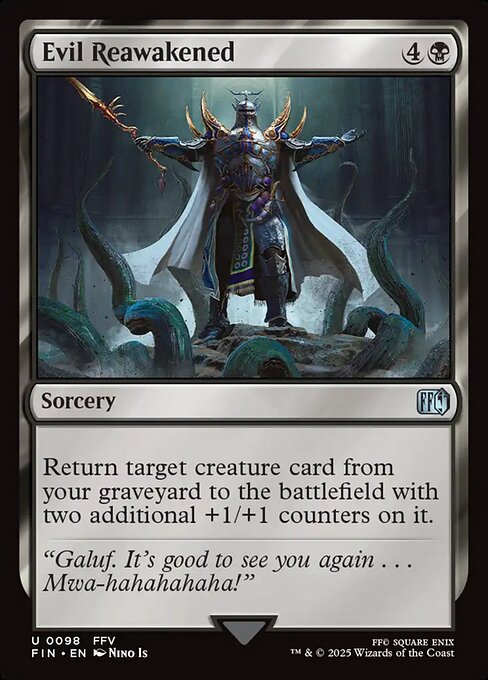 Evil Reawakened – FINAL FANTASY (FIN-98) Magic: The Gathering card Hauptbild