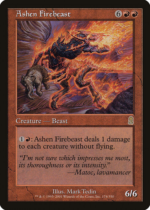 Ashen Firebeast – Odyssey (ODY-174) Magic: The Gathering card