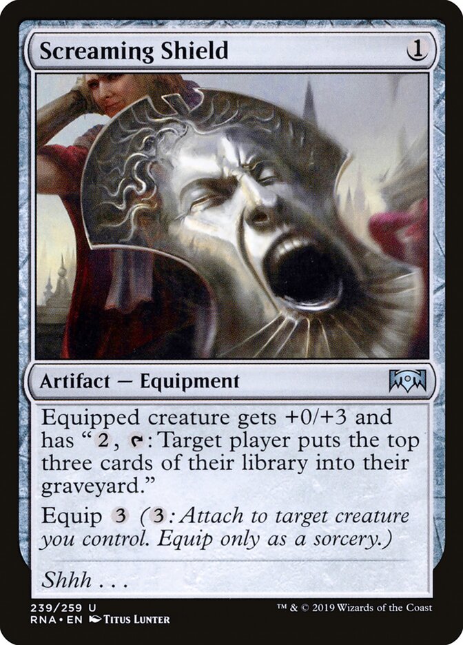 Screaming Shield - Ravnica Allegiance (Uncommon) [RNA-239] Image principale du produit