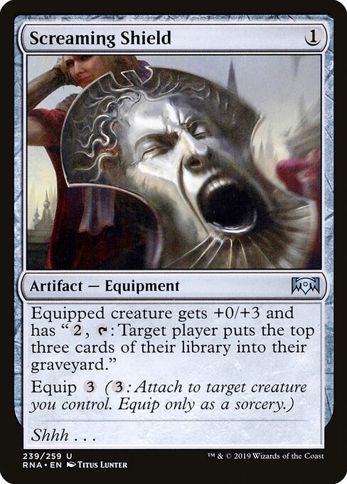 Screaming Shield – Ravnica Allegiance (RNA-239) Magic: The Gathering card