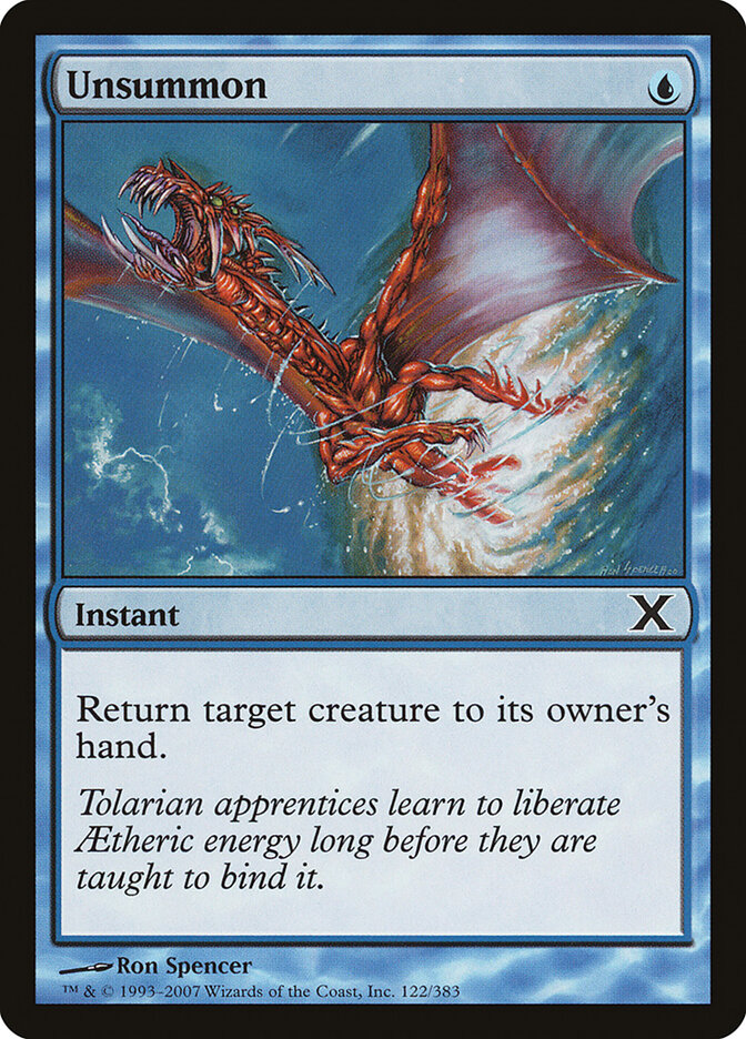 Unsummon - Tenth Edition (Common) [10E-122]