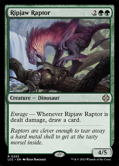 Ripjaw Raptor – Commander: The Lost Caverns of Ixalan (LCC-253) Magic: The Gathering card Main image