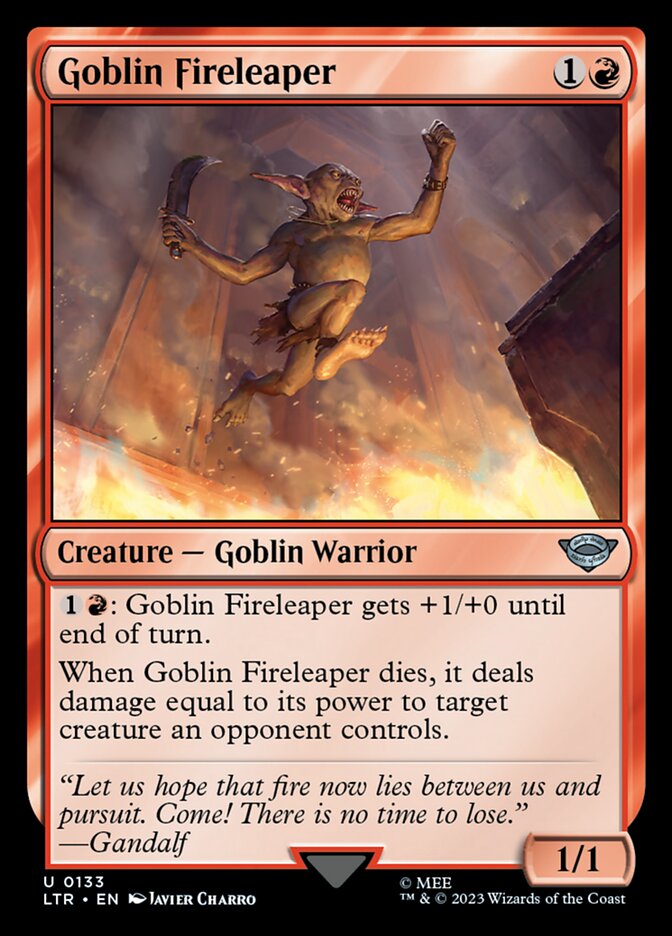 Goblin Fireleaper - The Lord of the Rings: Tales of Middle-earth (Uncommon) [LTR-133]