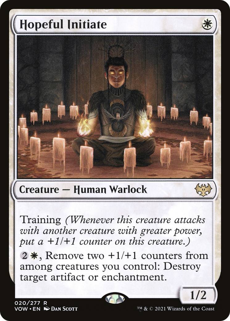 Hopeful Initiate – Innistrad: Crimson Vow 20 – Magic: The Gathering single card Image principale du produit