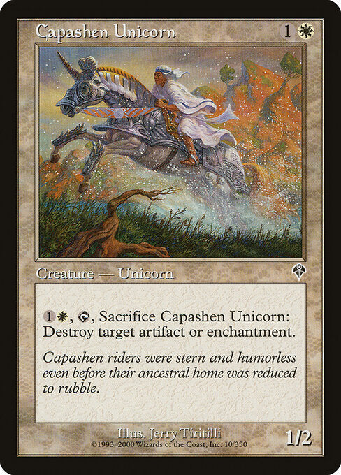 Capashen Unicorn – Invasion (INV-10) Magic: The Gathering card