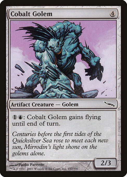 Cobalt Golem – Mirrodin (MRD-157) Magic: The Gathering card | LC-REM-20260804-15617494450508-ec5e72f6-f573-4e37-9daa-abe6561ab086