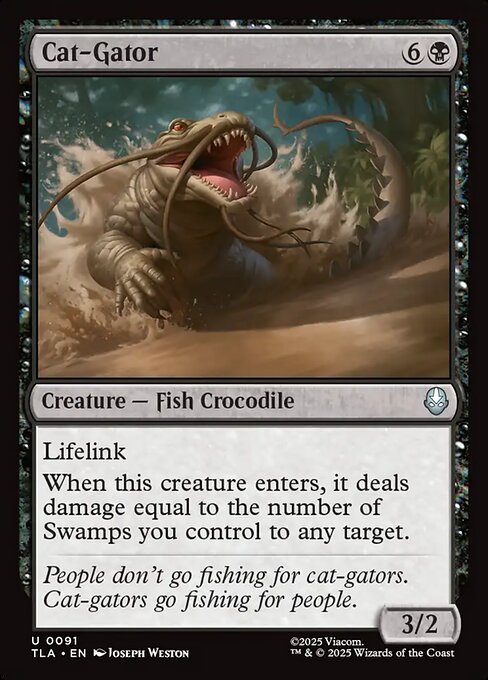 Cat-Gator – Magic: The Gathering | Avatar: The Last Airbender (TLA-91) Magic: The Gathering card