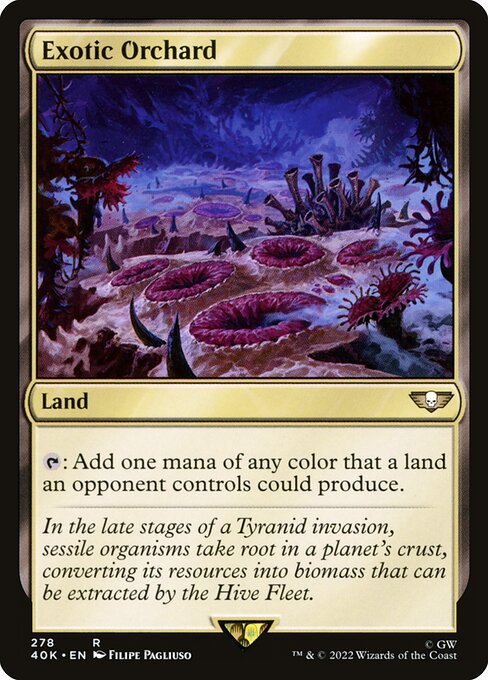 Exotic Orchard – Universes Beyond: Warhammer 40,000 (40K-278) Magic: The Gathering card Hauptbild