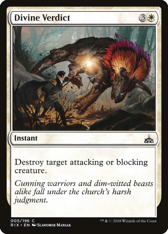 Divine Verdict - Rivals of Ixalan (Common) [RIX-5]