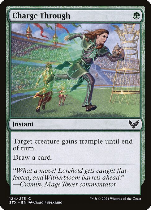 Charge Through – Strixhaven: School of Mages (STX-124) Magic: The Gathering card | LC-REM-20260804-15353634554188-ed16926f-feb0-481a-8c5e-88ea119752cd