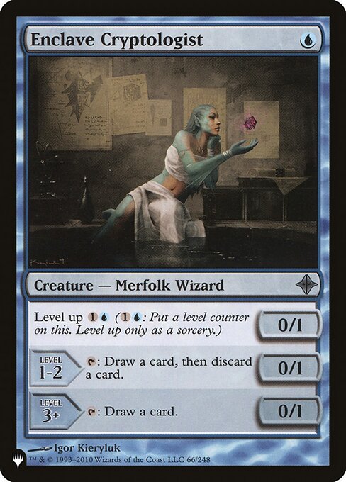 Enclave Cryptologist – The List (PLST-ROE-66) Magic: The Gathering card | LC-REM-20260804-15151525953868-eda2af80-3d76-4dbb-8d70-7b652f27f29b