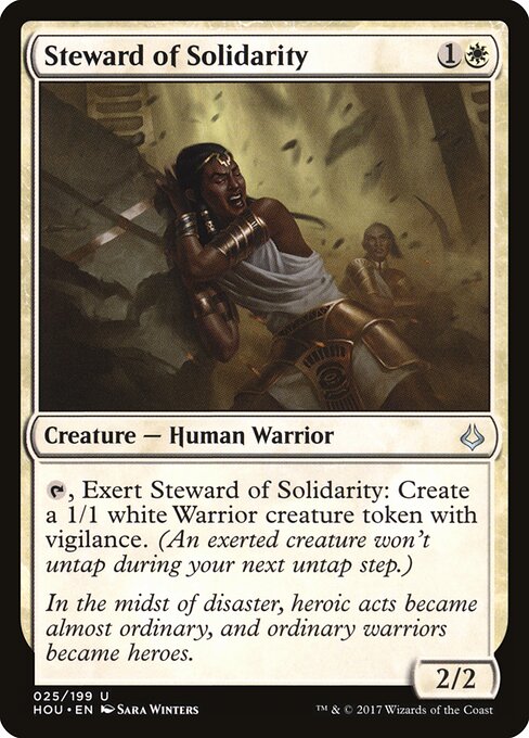 Steward of Solidarity – Hour of Devastation (HOU-25) Magic: The Gathering card Immagine principale del prodotto