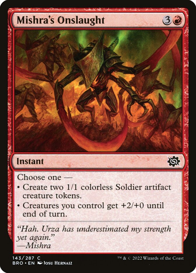 Mishra's Onslaught - The Brothers' War (Common) [BRO-143]