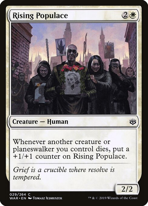Rising Populace – War of the Spark (WAR-29) Magic: The Gathering card