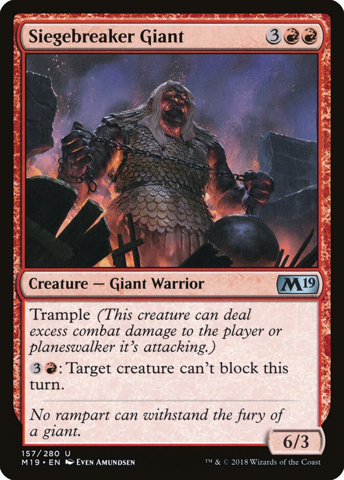Siegebreaker Giant - Core 2019 (Uncommon) [M19-157]