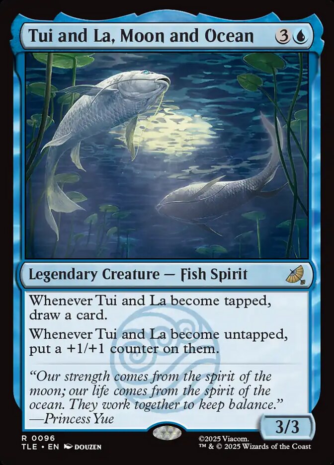Magic-kaart Tui and La, Moon and Ocean TLE-96 uit Avatar: The Last Airbender Eternal (Rare)