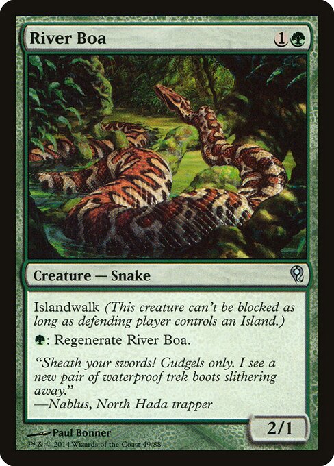 River Boa – Duel Decks: Jace vs. Vraska (DDM-49) Magic: The Gathering card Hoofdafbeelding