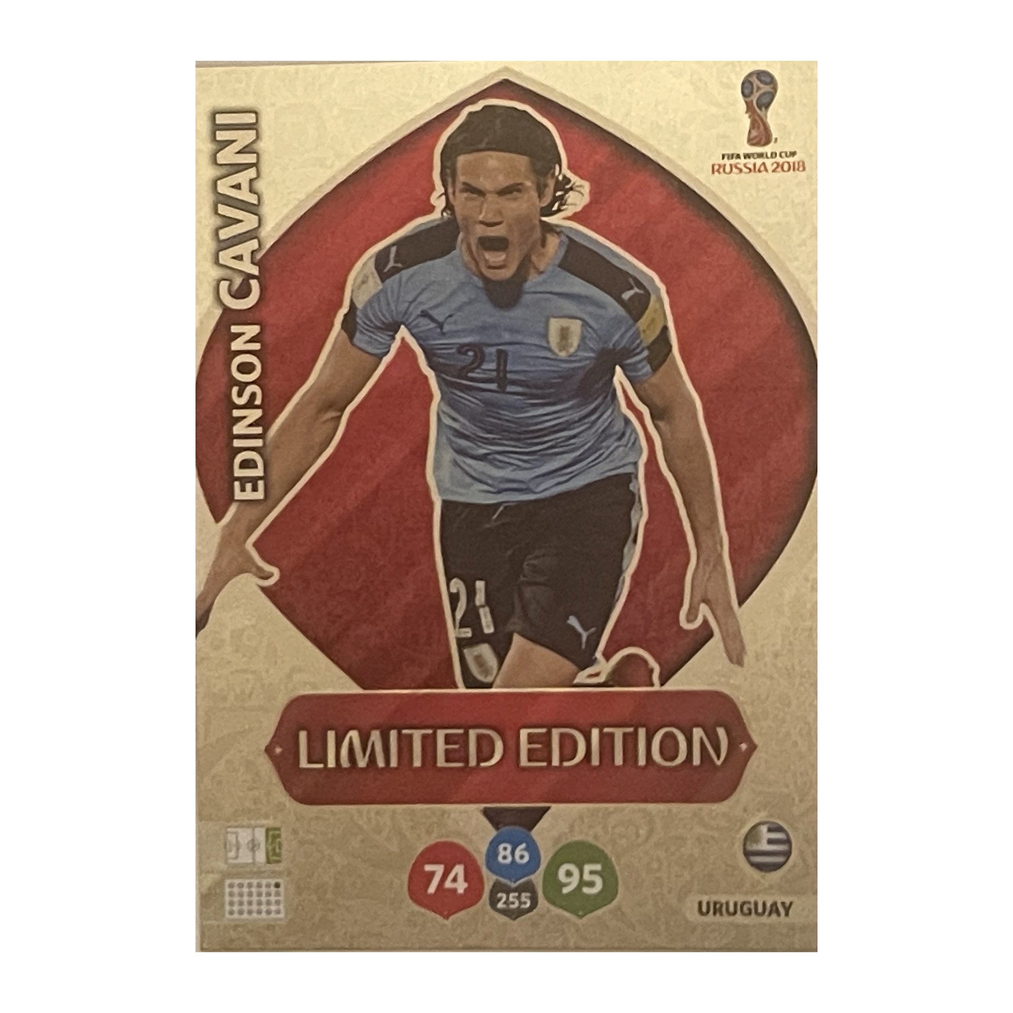 Edinson Cavani - Panini Adrenalyn XL FIFA World Cup Russia 2018 (Limited Edition) [NNO] - originele kaartvoorkant