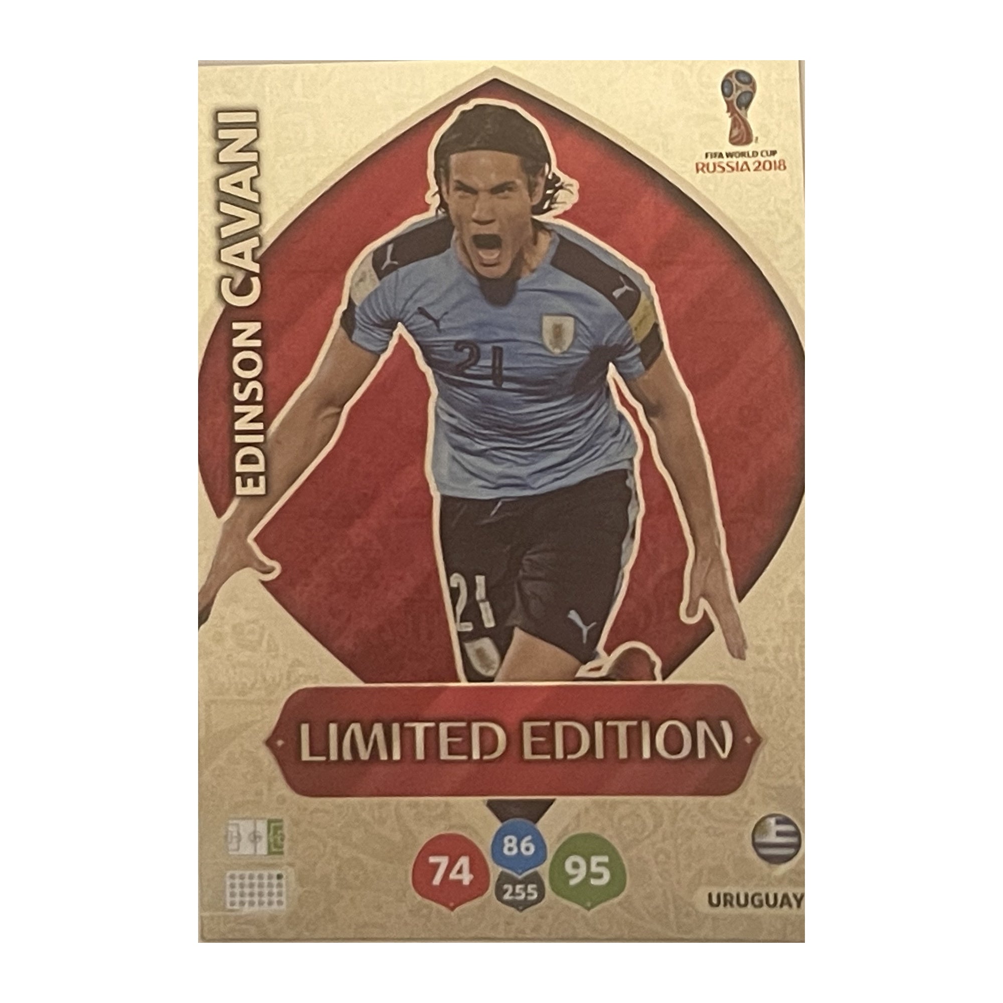 Edinson Cavani - Panini Adrenalyn XL FIFA World Cup Russia 2018 (Limited Edition) [NNO] - originele kaartvoorkant Main image