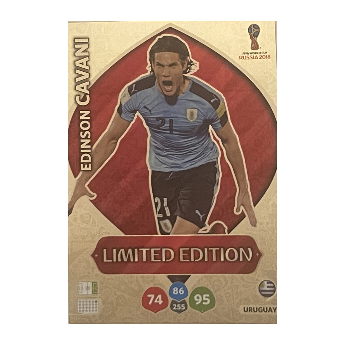 Edinson Cavani - Panini Adrenalyn XL FIFA World Cup Russia 2018 (Limited Edition) [NNO] - originele kaartvoorkant | Lichcards Image principale du produit