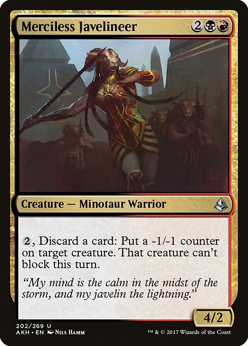 Merciless Javelineer – Amonkhet (AKH-202) Magic: The Gathering card