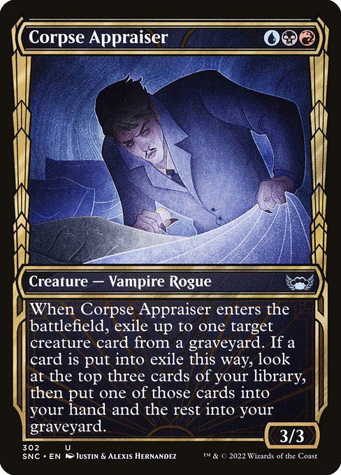 Corpse Appraiser – Streets of New Capenna (SNC-302) Magic: The Gathering card | LC-REM-20260804-15383572283724-ee198ea7-729a-47ce-89dd-43f77f60247b Imagen principal del producto