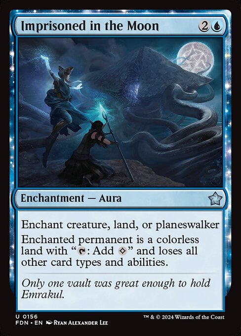 Imprisoned in the Moon – Magic: The Gathering Foundations (FDN-156) Magic: The Gathering card