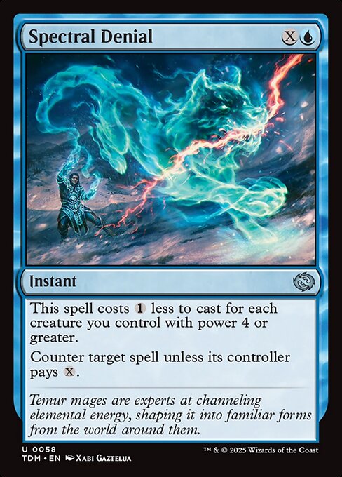 Spectral Denial – Tarkir: Dragonstorm (TDM-58) Magic: The Gathering card