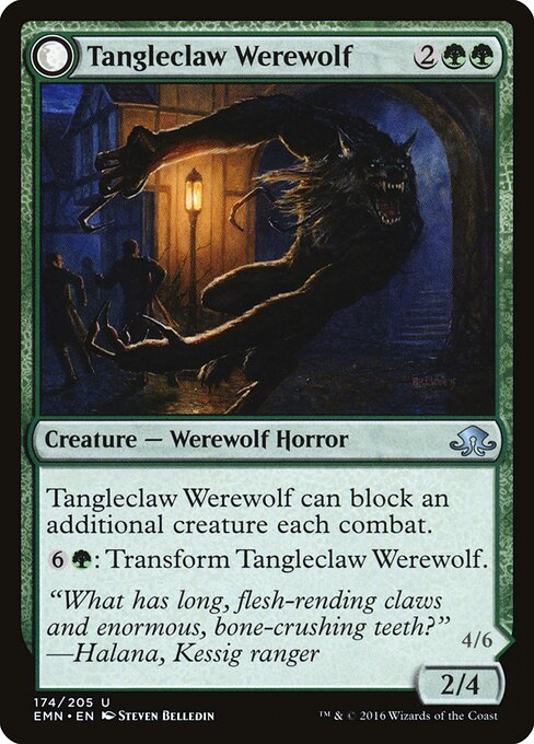 Tangleclaw Werewolf // Fibrous Entangler – Eldritch Moon (EMN-174) Magic: The Gathering card | LC-REM-20260804-15151278326092-ee648500-a213-4aa4-a97c-b7223c11bebd