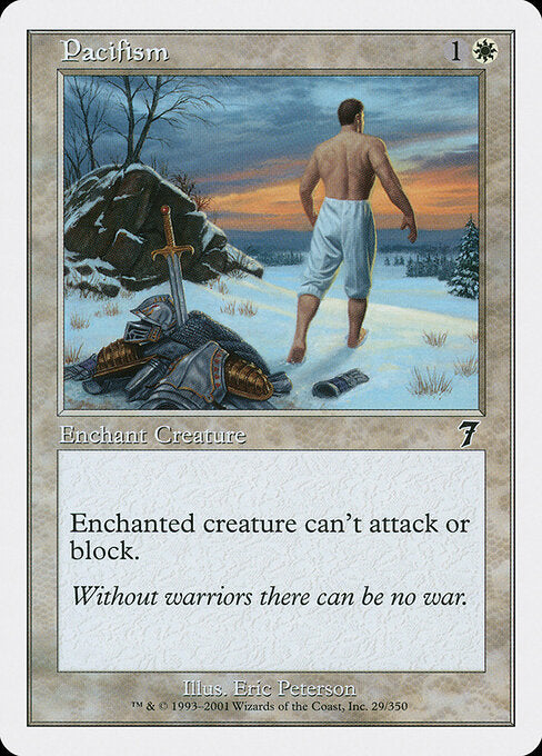 Pacifism – Seventh Edition (7ED-29) Magic: The Gathering card Hauptbild