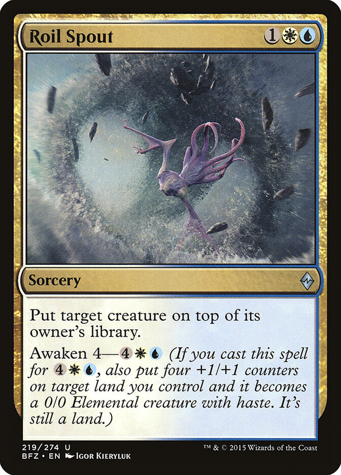 Roil Spout - Battle for Zendikar (Uncommon) [BFZ-219] Image principale du produit