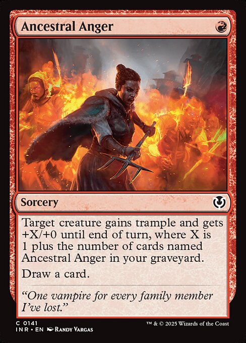 Ancestral Anger – Innistrad Remastered (INR-141) Magic: The Gathering card Image principale du produit