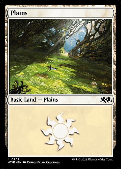 Plains – Wilds of Eldraine (WOE-267) Magic: The Gathering card