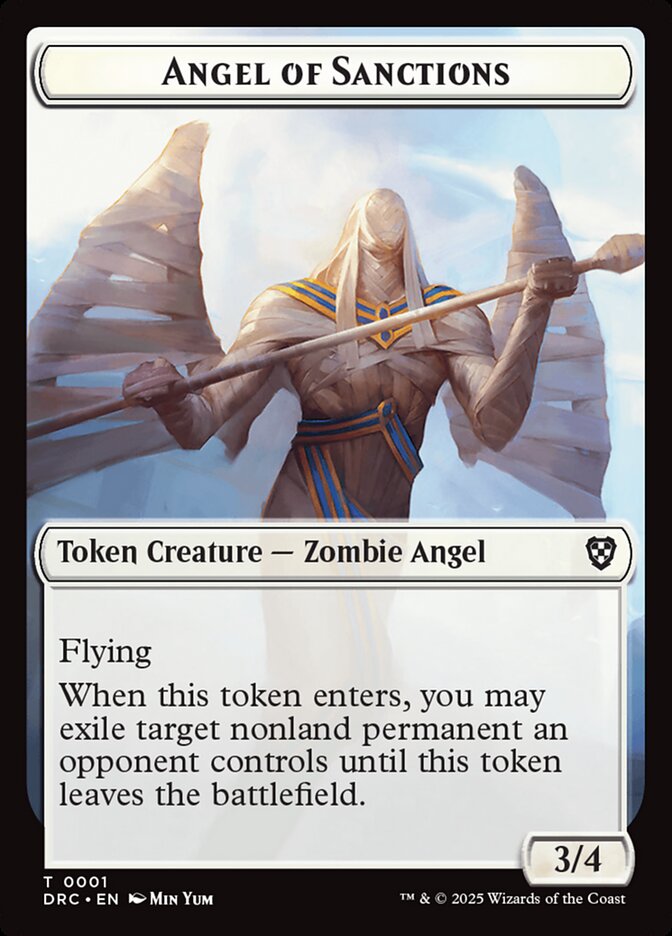 Magic-kaart Angel of Sanctions Token // Vizier of Many Faces Token TDFT-CT 1/2 uit Aetherdrift: Tokens (Token) Hauptbild