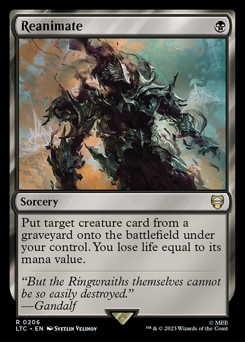 Reanimate – Commander: The Lord of the Rings: Tales of Middle-earth (LTC-206) Magic: The Gathering card Immagine principale del prodotto