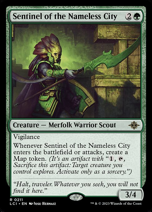 Sentinel of the Nameless City – The Lost Caverns of Ixalan (LCI-211) Magic: The Gathering card